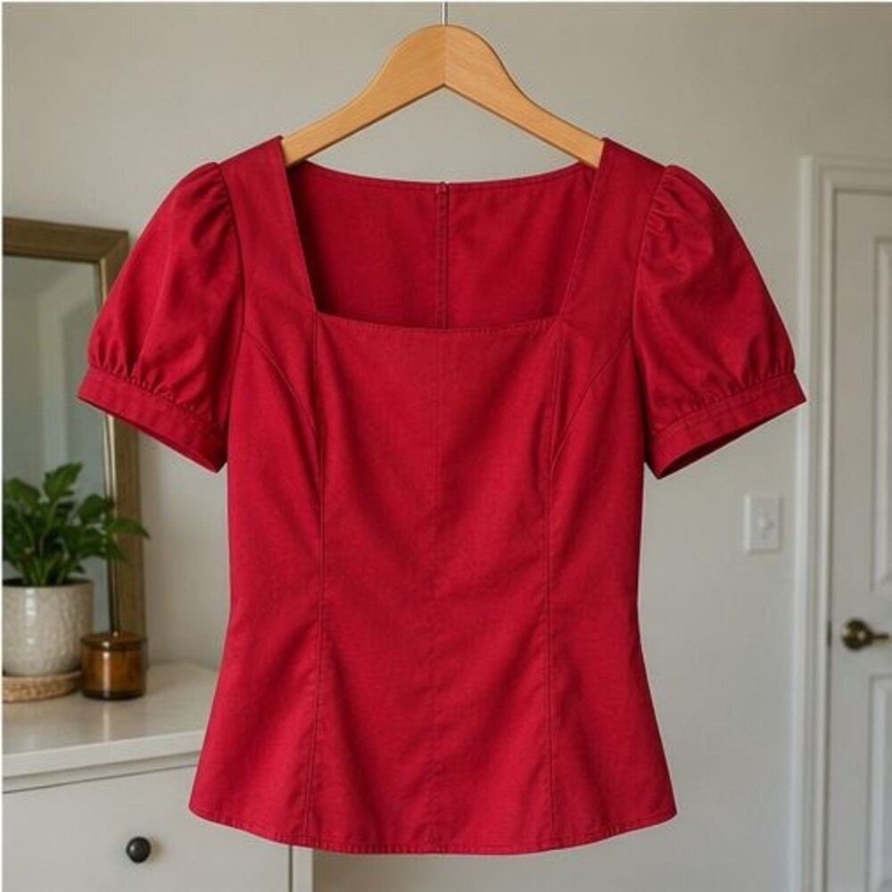 Olive Wrap Blouse